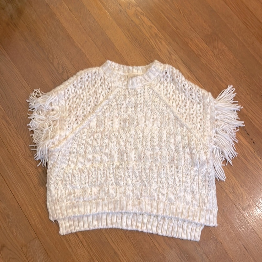 Cream boho shawl